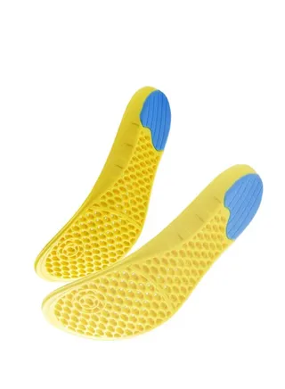 "Premium Air-Cushioned PU Shoe Insoles for Sports - Sweat-Wicking, Odor Control, Shock Absorption, and Ultimate Comfort" 