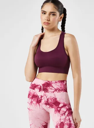 Seamless Racer Back Detail Sports Bra