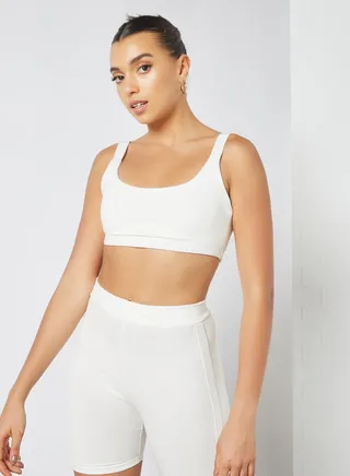 Tonal Contour Bra White 