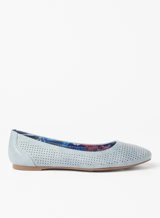 Cut Out Detailed Ballerina Blue 