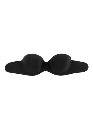 Silicone Adhesive Stick On Gel Push Up Strapless Invisible Bras Backless Black 