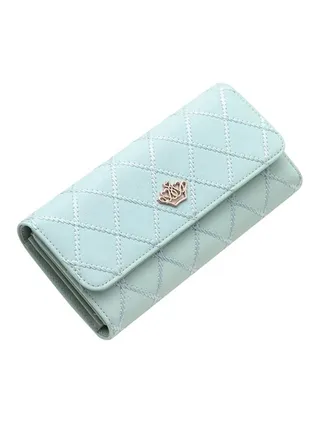Multifunctional Leather Wallet Light Green 