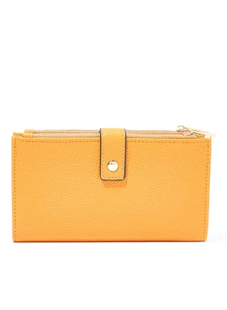 Solid Long Wallet Orange 
