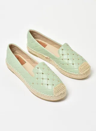 Women's Casual Espadrilles Green 