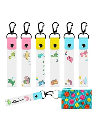 Personalized Name Tag Hook, 6 Pieces Kids ID Tag Backpack Name Tag Daycare Tag Backpack Name Tag Water Bottle Tag Backpack Tag 