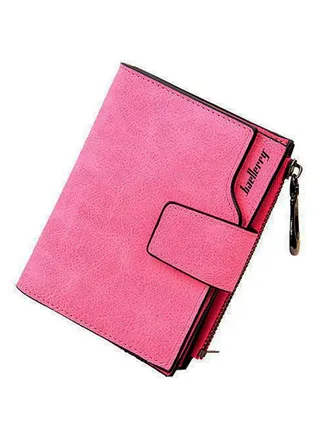 Small Trifold Card Holder Wallet Pink 