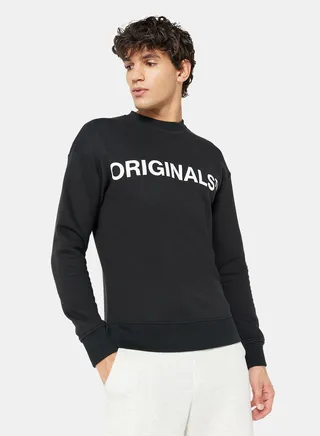 Logo Relaxed Crew Neck Sweatshirt 