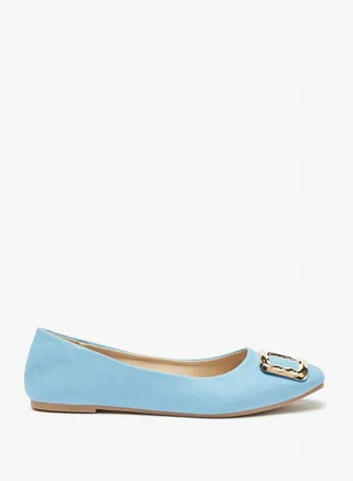 Buckle Detailed Ballerinas 