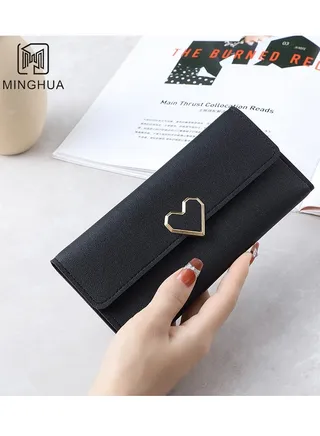 Women's High end Solid Color Flip Wallet 