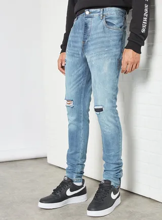 Skinny Fit Jeans Blue 