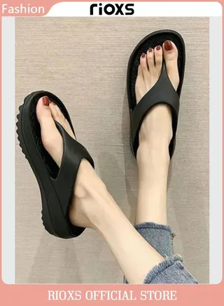 Unisex Flip Flop Shower Slippers Mens Womens Anti-slip Flat Sandal For Bathroom Indoor 