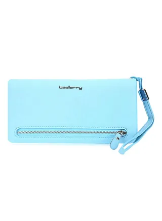 Zipper Closure Wallet Azure 