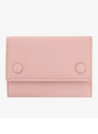 Bi Fold Pu Casual Best Women's Square Wallet Pink 