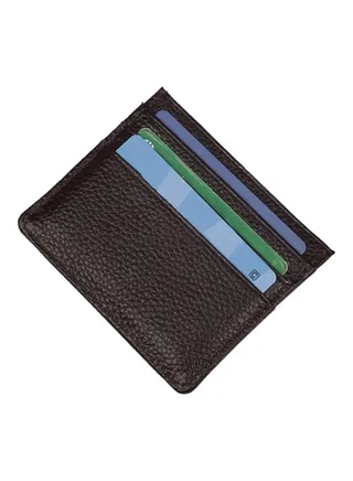 Slim Pocket Card Case Holder Coffee 