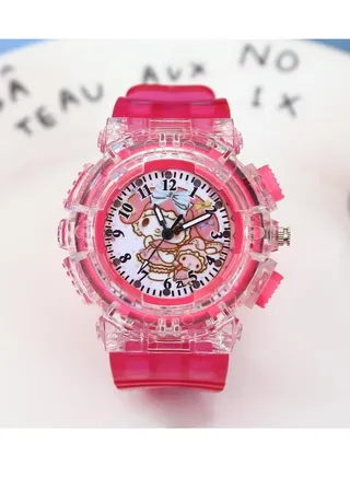 Melody Cartoon Digital Watch for Kids, Child Colorful Luminous Cartoon Watch 