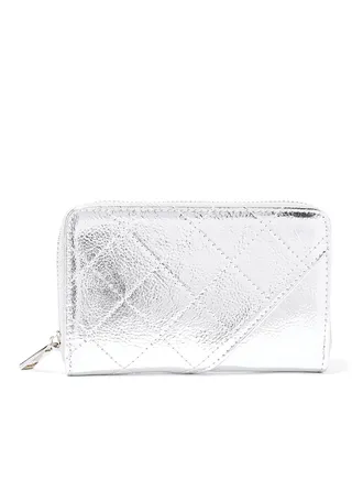 Quilted Wallet Silver 