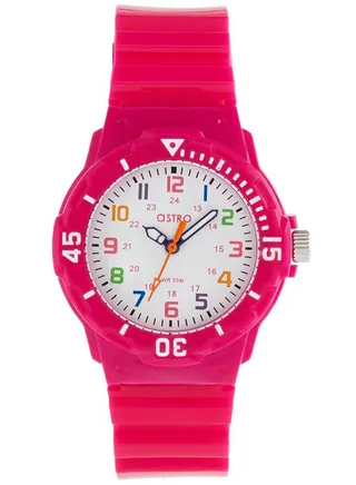 Kids Unisex Analog Round Shape Plastic Wrist Watch A9820-PPPW - 30 Mm 