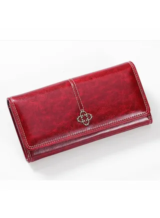 Stylish Comfortable Mini Wallet Red 