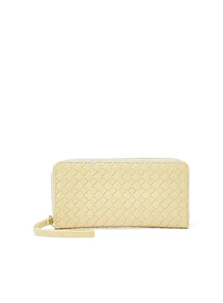 Woven Long Wallet Ecru 