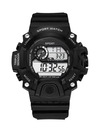 Outdoor Multifunctional Watch with Night Light Alarm and Sports Features 