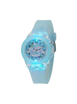 Kids Smartwatches Watch Bracelet Luminous with 3D Cartoon Silicone Children Toddler Wrist Watch Bangle Little Child Toys for Girls Kids  Blue 
