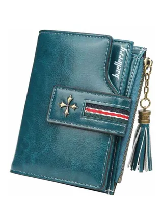 Tassel Pendant Design Mini Wallet Green 