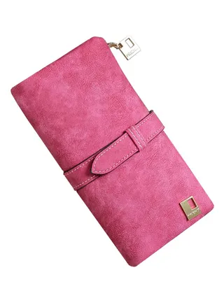 Leather Wallet Pink 