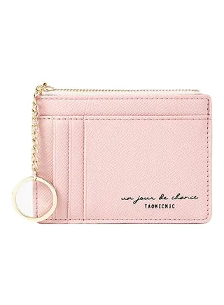 Printed Card Holder Pink 
