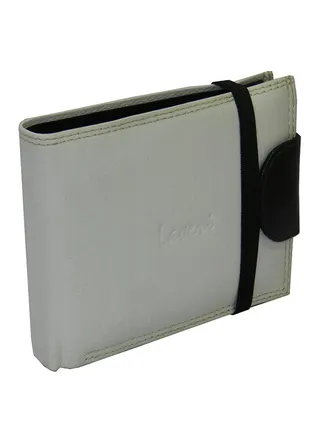 Genuine Leather Designer Wallet Grey 