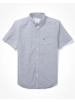 AE Classic Fit Oxford Short-Sleeve Button-Up Shirt 