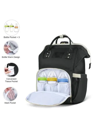 Large Capacity Portable Stylish Maternity Waterproof Multi-Functional Large Capacity Durable Baby Diaper Bag, Nappy Changing Backpack Bag, Baby Nappy Bag 