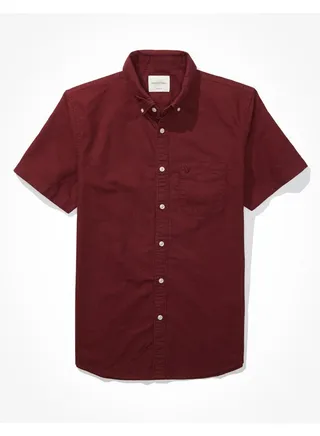 AE Classic Fit Oxford Short-Sleeve Button-Up Shirt 