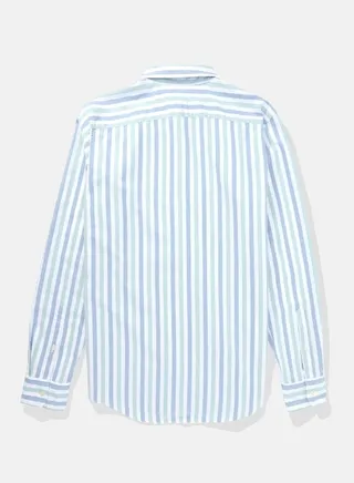 AE Striped Slim Fit Oxford Button-Up Shirt 