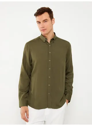 Regular Fit Long Sleeve Men's Shirt 