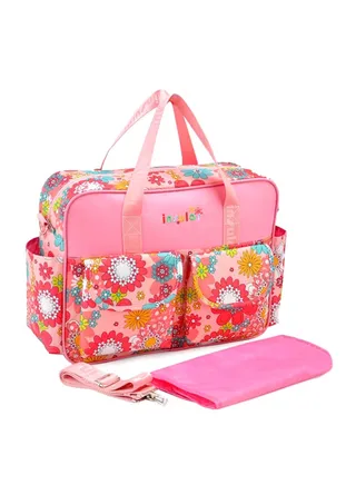 Print Roomy Functional Diaper Bag 