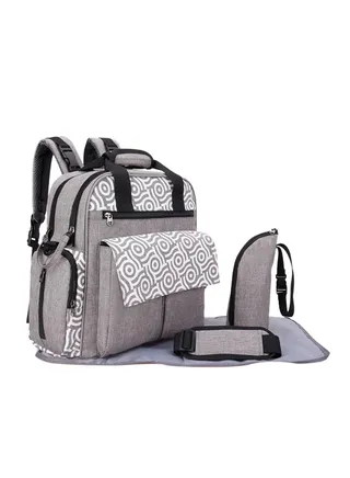 Convertible Diaper Bag Grey 