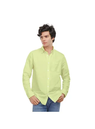 COUP Custom Fit Basic Shirt For Men - Yellow - M 