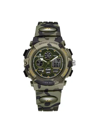 Kids Unisex Analog+Digital Round Shape Polyurethane Wrist Watch A23806-PPHH - 39 Mm 