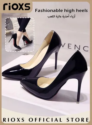 Women's Pointed Toe High Heels Solid Color Dress Pump Elaborate Stiletto Heels Pumps For Office Work Party Wedding Formal Occasions 