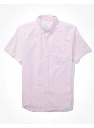 AE Classic Fit Oxford Short-Sleeve Button-Up Shirt 