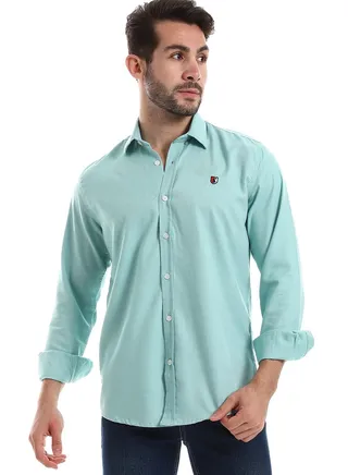 White Rabbit Front Buttoned Down Plain Men Shirt 