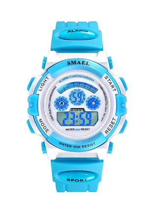 kids_unisex Water Resistant Rubber Digital Watch Smael-40-S-BLU 