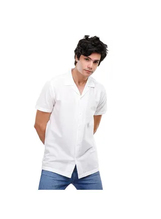 COUP Regular Basic Shirt For Men - White - M 