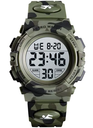 Kids Unisex Digital Round Shape Plastic Wrist Watch A9934-PPHS - 43 Mm 