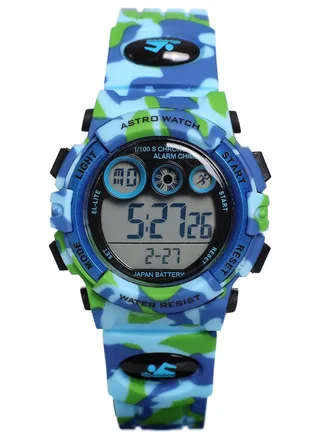 Kids Unisex Digital Round Shape Plastic Wrist Watch A9933-PPLS - 38 Mm 