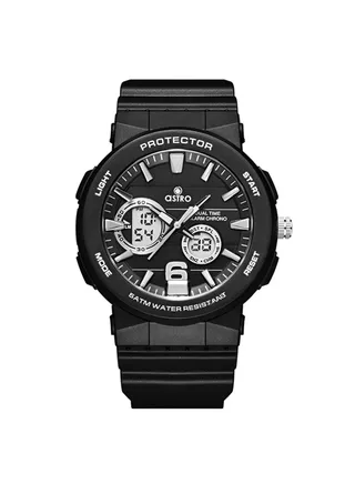 Kid's Unisex Analog+Digital Polyurethane Wrist Watch A23819-PPBB - 48 Mm 