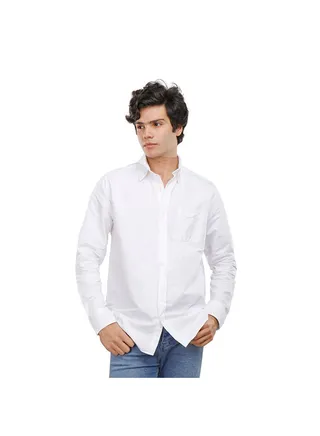 COUP Custom Fit Basic Shirt For Men - White - M 