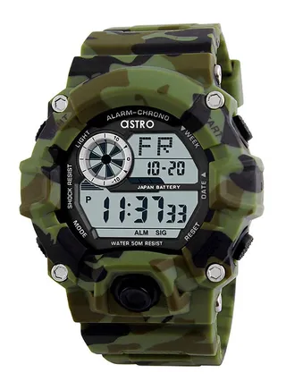Kids Unisex Digital Round Shape Plastic Wrist Watch A9906-PPHB - 47 Mm 