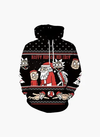 3D Printing Long Sleeve Hoodie Multicolour 