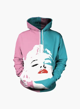 3D Printing Long Sleeve Hoodie Multicolour 